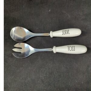 Rae Dunn Salad Serving Spoon & Fork SERVE TOSS